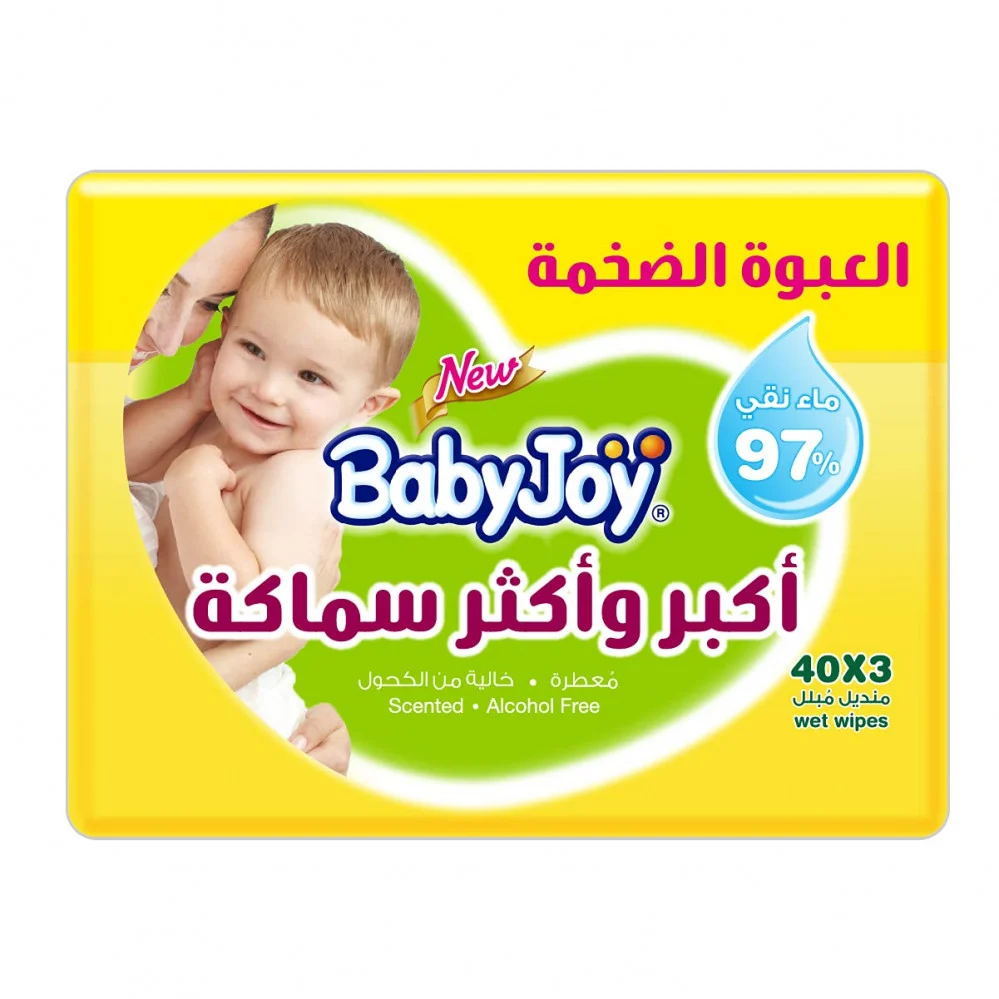 عبوة مناديل بيبي جوي المبللة - 120 منديل