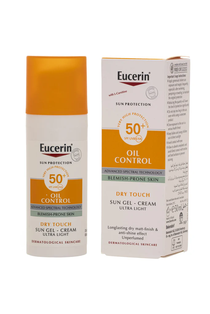 يوسيرين جل كريم دراي تاتش للجسم بعامل حماية من الشمس +SPF50 شفاف - 200مل