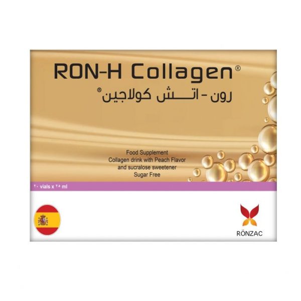 رون-إتش كولاجين للشعر بنكهة الخوخ لتعزيز نمو الشعر - 20 كيس