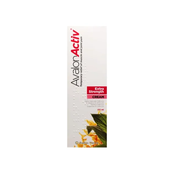 Avalon Activ كريم لتخفيف آلام العضلات والمفاصل – قوة إضافية - 100 مل